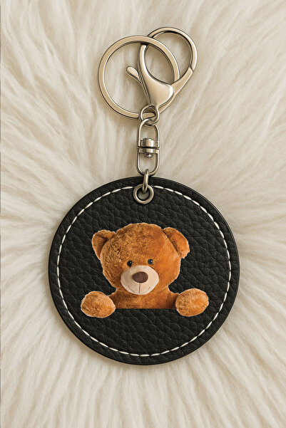 Cekuonline سلسلة مفاتيح جلدية للجنسين للرجال/النساء مطبوعة بطباعة مرحة باللون...