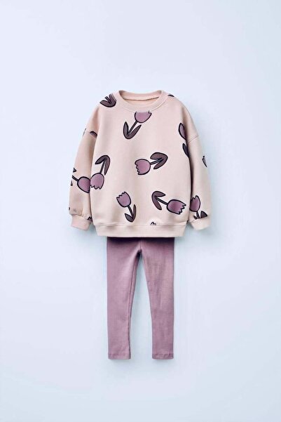 2kids2mom Set de îmbrăcăminte pentru fetiță, din bumbac cu 3 fire, cu model d...