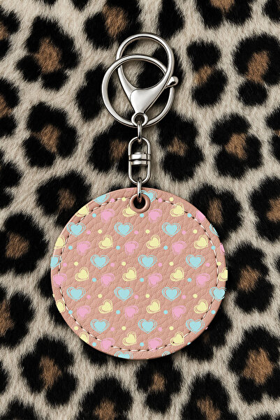 Cekuonline Collectible Leather Keychain with Humorous Print and Hook Powderpi...