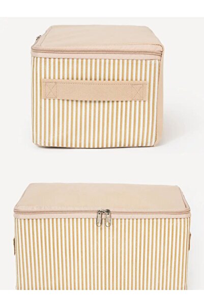 Genel Markalar Çizgili 2'li Mini Hurç Seti, Baza ve Dolap İçi Organizer, 30x2...