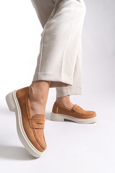 Riccon Жіночі лофери 00121824 Коричневі замшеві