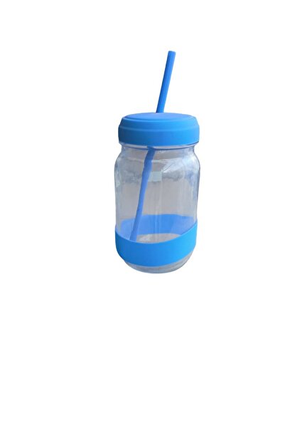 KIZILELMADA 500 ml Glass Mug with Straw – Durable and Modern Design