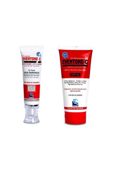 Pharmahealth كريم علاج الهالات السوداء من إيفينتون-سي 30 جم وحليب الجسم لتفتي...