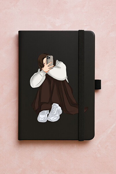 Cekuonline Promotional Undated Premium Thermo Notebook Patterned 192 Sheets - Selfie