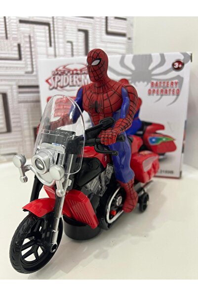 KİNKU Pilli Işıklı Sesli Motorlu Spider Örümcek Adam MOTOR