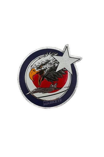 ÇUKUROVA ÜTÜ شارة طائرة فايتر F-16 طراز النسر النجمي، 9.5 سم، ثلاثية الأبعاد،...