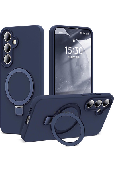 m.tk moveteck Samsung Galaxy A25 Kılıf Magsafe Halkalı Extra Standlı içi Kadi...