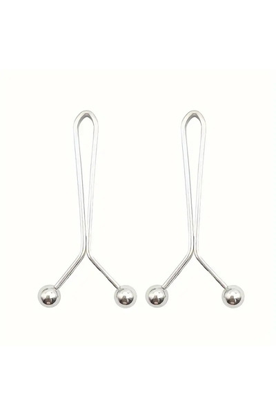 Vira Rise Unisex Görünmez Bel Klipsleri,Simli Beyaz Kaymaz Metal Tokalar, 3.0...