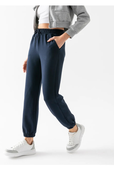 sarıdağ Modal Fabric Jogger Sweatpants with Elasticated Cuffs