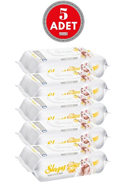 Sleepy Sensitive Islak Mendil 90 Yaprak 5 Adet