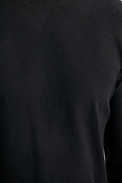 Sementa Baklava Motif Detailed Knitwear Sweater - Black