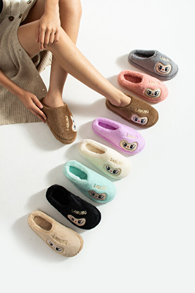 FootFrenzy Labubu Women's Plush House Slippers Lightweight Sole Guest Bundle Dowry House Slippers