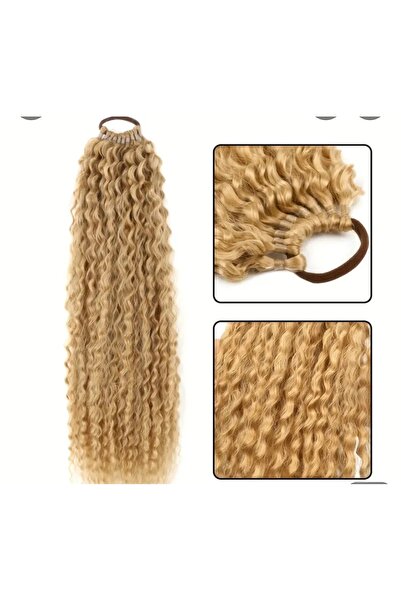 PERUK Sarı Kıvırcık At Kuyruğu Postiş