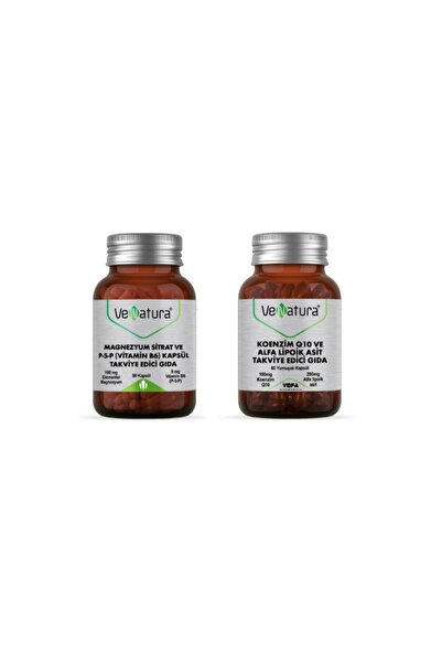 VeNatura الإنزيم المساعد Q10، حمض ألفا ليبوك 60 كبسولة + سترات المغنيسيوم و P...