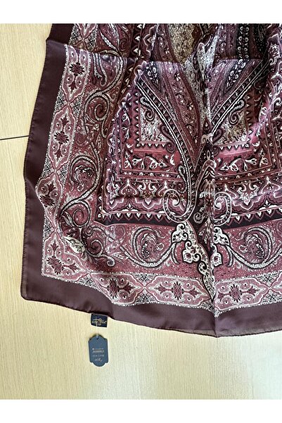 MİSS İPEK Elegant Paisley Patterned Silky Shawl 70 X 180