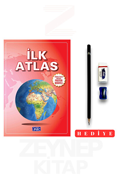 Parıltı Yayınları İlk Atlas Türkiye Siyasi Haritası Posteri Hediyeli (Kalem S...
