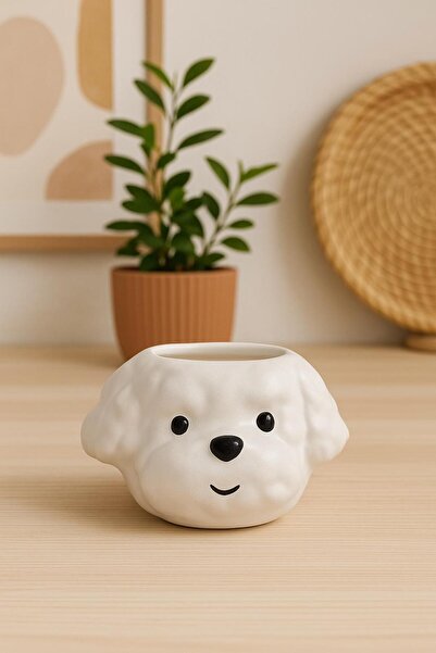 Kotium Ceramics KÖPEK Kupa Özel kabartmalı Tamamıyla el yapımı Özel seri Özel Tasarım Seramik Kupa