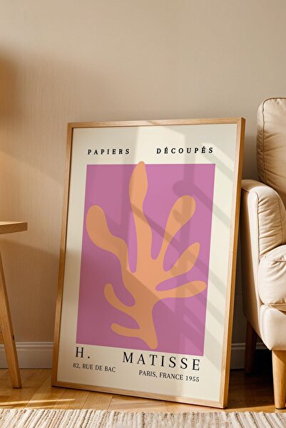 Saturn Henri Matisse Papiers Decoupes Framed Painting - Paper Cut Art - Eclectic Style Wall Decor