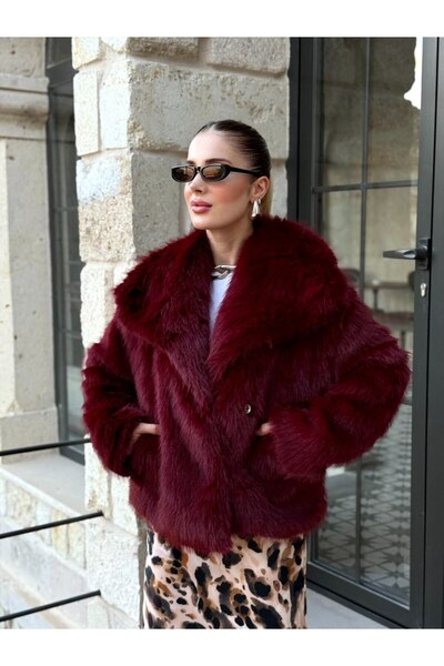 Moda Lounge İthal Premium Lolita Kürk Ekstra Geniş Yaka