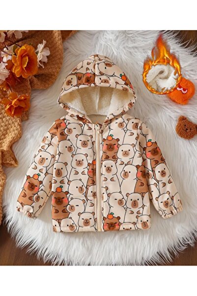 Bestway ve Diğeri Jachetă cu glugă din lână CAPYBARA KAPIBARA