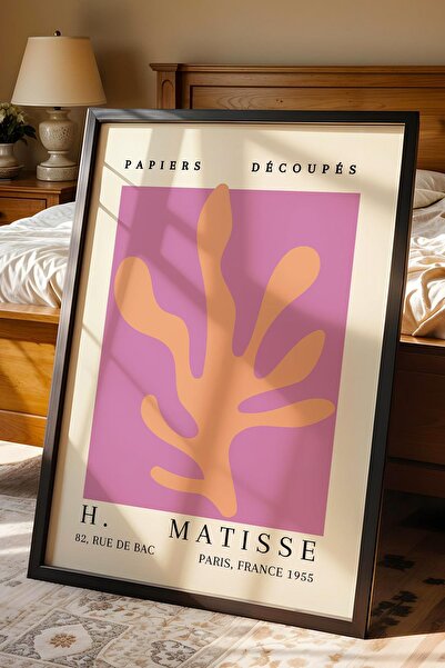 Saturn Henri Matisse Papiers Decoupes Framed Painting - Paper Cut Art - Eclectic Style Wall Decor