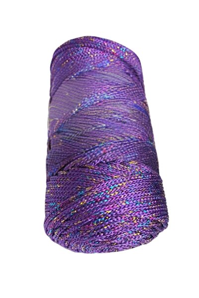 ForWhat Snur de macrame mov argintiu din poliester de 3 mm pentru birou, acas...