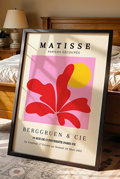 Saturn Henri Matisse Papiers Decoupes Framed Painting - Paper Cut Art - Eclectic Style Wall Decor