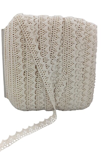 ForWhat 5Mt 1.5cm Cream Copanaki Lace for Office Home Office Hobby Sewing Workshop