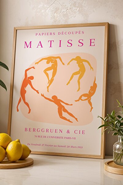 Saturn Henri Matisse the Dance Framed Painting - Paper Cut Art - Eclectic Style Wall Decor
