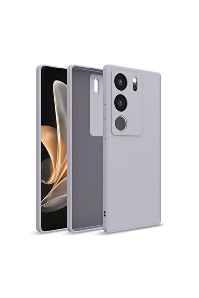 HANPORIUM Vivo V29 Pro Uyumlu Silikon Kılıf - Kamera Korumalı Esnek Pastel Re...