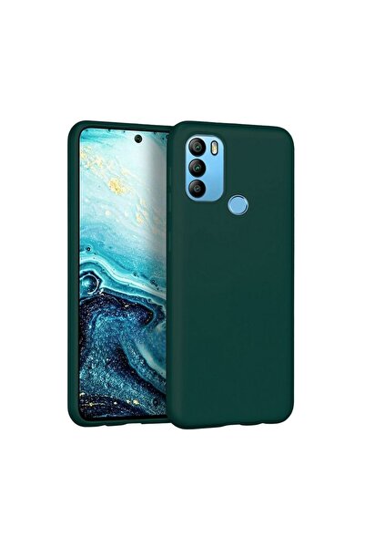 HANPORIUM General Mobile Gm 21 Plus Compatible Silicone Case - Flexible Full Protection Pastel Color Cover - Green