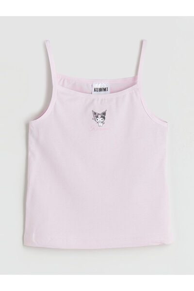 LC Waikiki Square Collar Kuromi Printed Girl's Undershirt 2-Piece