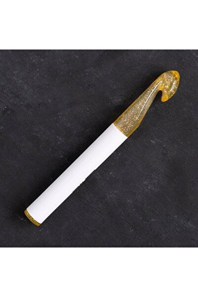 ForWhat Crochet din lână cu sclipici din plastic de 15 cm și 15 mm pentru bir...