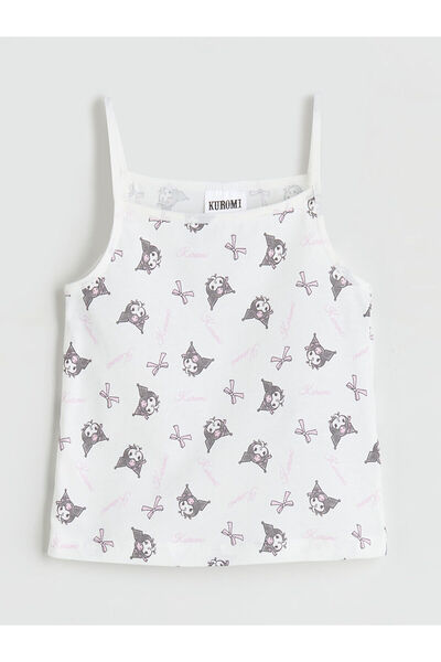 LC Waikiki Square Collar Kuromi Printed Girl's Undershirt 2-Piece