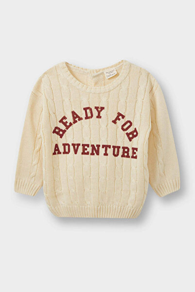 DeFacto Ecru Baby Boy Sweater F2578A5/Er105