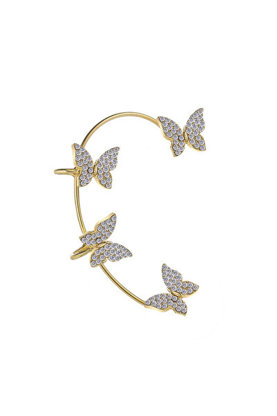 KESNUP Σκουλαρίκι ear cuff χωρίς τρύπες για όλο το δεξί αυτί, χρυσό
