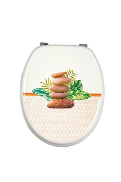 FRANDIS Capac WC, Frandis, cu balamale inox, inchidere standard, MDF, 38x44 cm, model Jungle Vibes