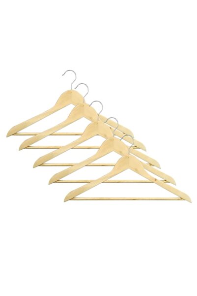 FRANDIS Set 5 umerașe din lemn lăcuit, Frandis, lungime 44,4 cm