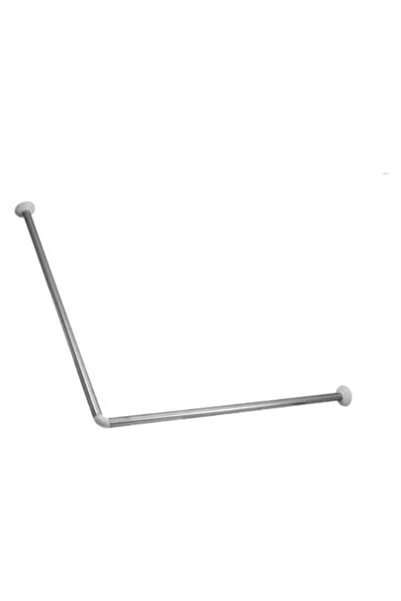 FRANDIS Bară de colț pentru perdea de duș, Frandis, 80x80 cm, aluminiu cromat