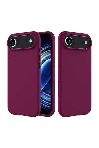 HANPORIUM غطاء سيليكون متوافق مع هاتف Apple iPhone 17 Air - غطاء حماية كامل م...