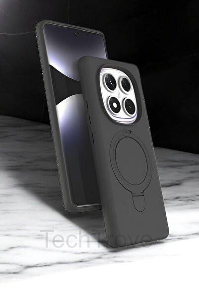 TechTrove Xiaomi Redmi Note 14 Pro 5G Kılıf Soft Tasarım Magsafe Halka Stand ...