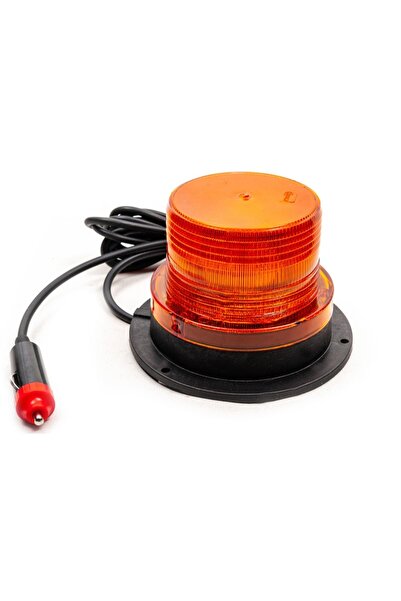 AHMET OTOMOTİV SARI LEDLİ FLAŞLI MIKNATISLI TEPE LAMBASI 12V/24V/48V/110V