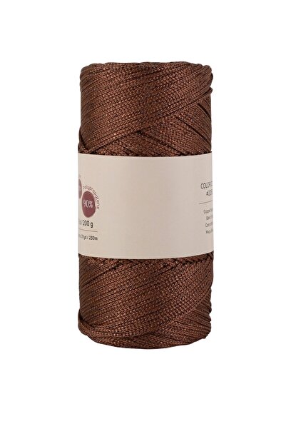 ForWhat Snur de macrame din poliester de 3 mm, maro argintiu, pentru birou, a...