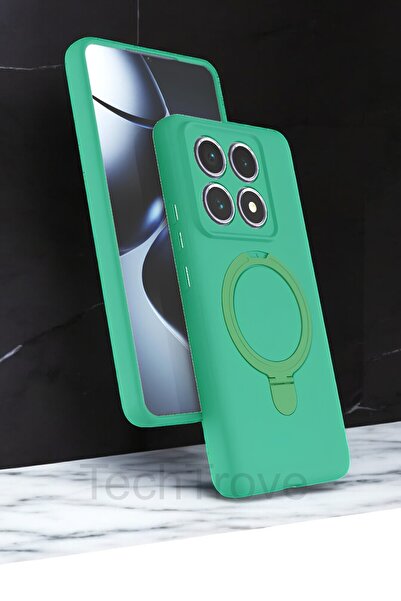 TechTrove Xiaomi Mi 14t Pro Case Soft Design Magsafe Ring Stand Inside Velvet Cover