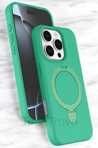 TechTrove Apple iPhone 16 Pro Case Soft Design Magsafe Ring Stand Inside Velvet Cover