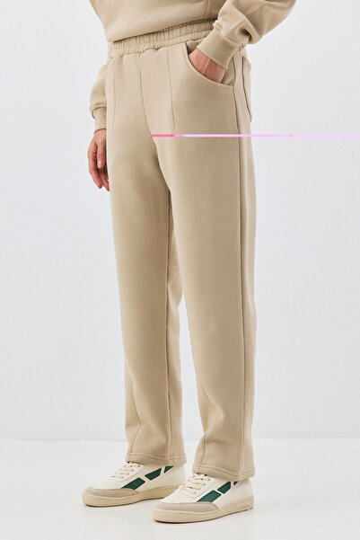 Trendiz Women's premium pocket detailed tracksuit bottom stone 2033