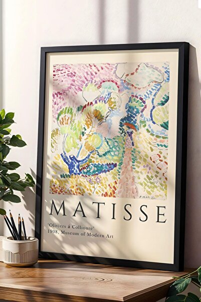 Saturn Pictură înrămată cu copaci de măslin Henri Matisse - Decor de perete î...