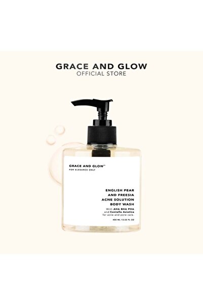 Glowwing غسول الجسم جريس آند جلو برائحة الكمثرى الإنجليزية والفريزيا