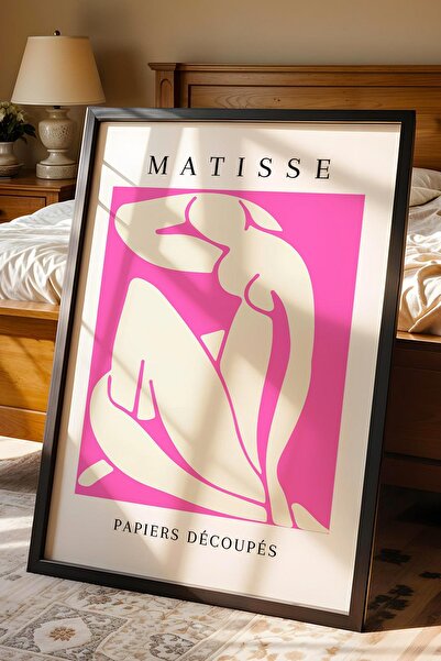 Saturn Henri Matisse Papiers Decoupes Framed Painting - Paper Cut Art - Eclectic Style Wall Decor