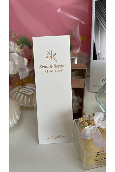 arl etiket tasarım dijital baskı merkezi Toka ve Masa Kartı 5x15 cm 72 Adet G...